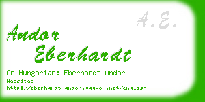 andor eberhardt business card